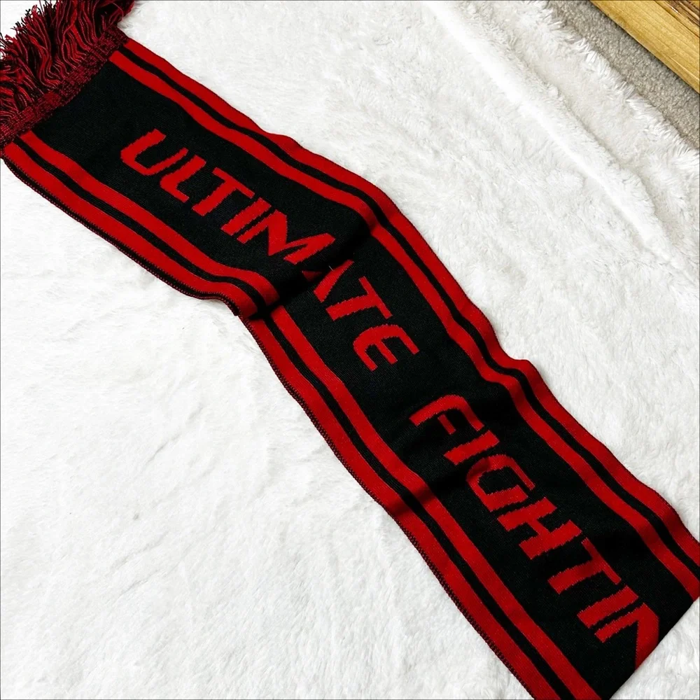 NWT UFC Official Ultimate Fighting Championship Spellout Ratner Muffler Scarf OS